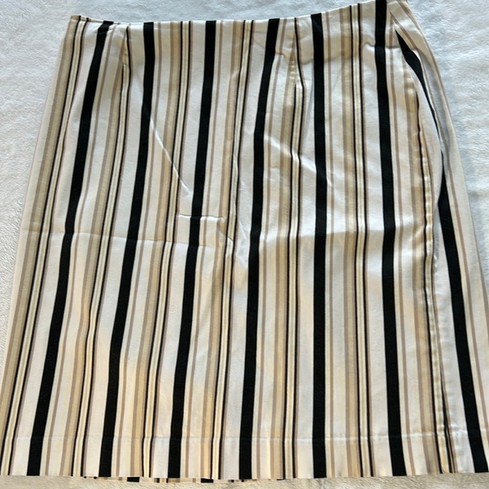 SPENSER JEREMY STRIPED COTTON SPANDEX MINI SKIRT S 12